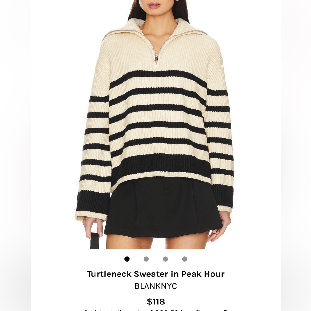 BLANK NYC TURTLENECK SWEATER SZ SMALL